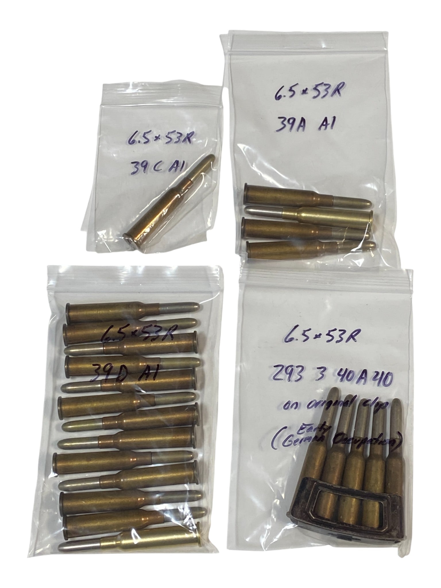 [HOLLAND] 6.5x53mmR Dutch (or Romanian) on Clip: 1939, 1940: See photos