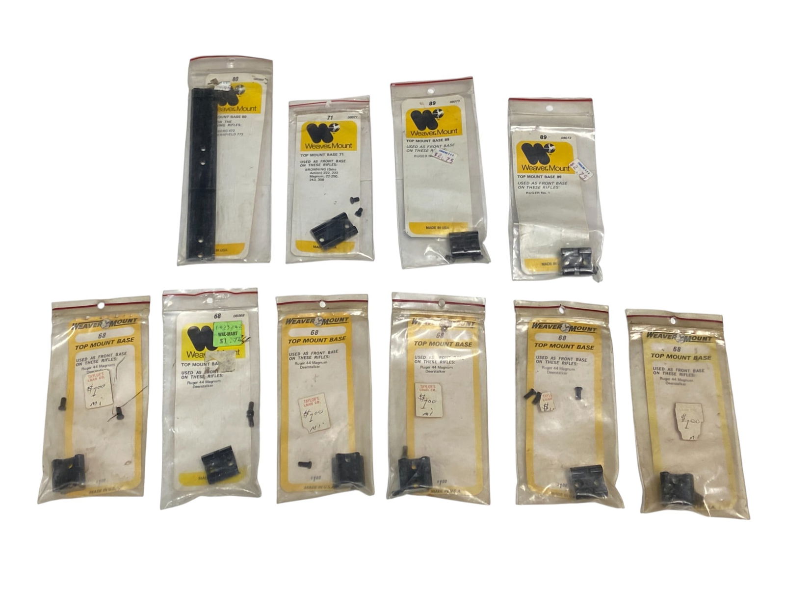NIB (10) Weaver Mount Top Mount Bases (1 of 3)