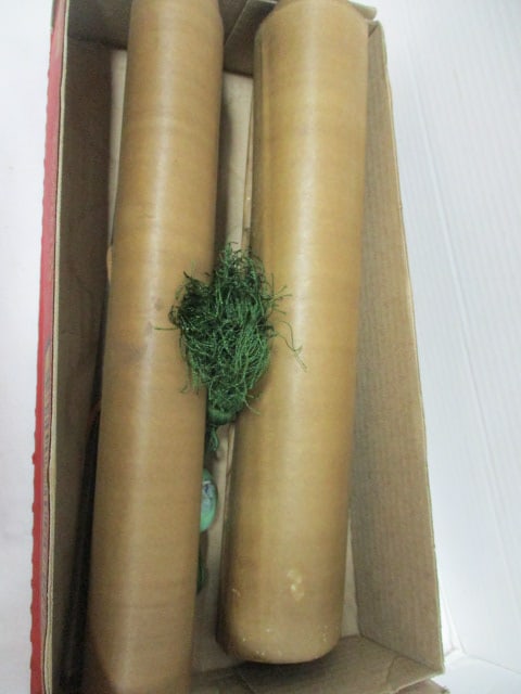 Two Signed Original Chinese Geisha Scroll Artworks and Scroll Tassel Weights (1 of 8)