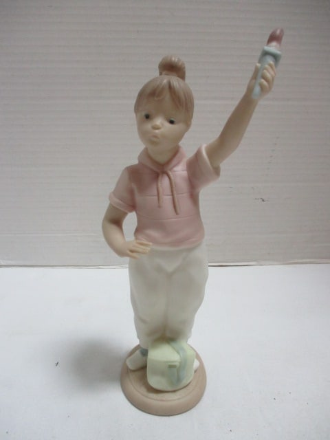 1992 Daisa Golden Memories "Little Dreamers" Bisque Porcelain Figure: 8 3/4"h