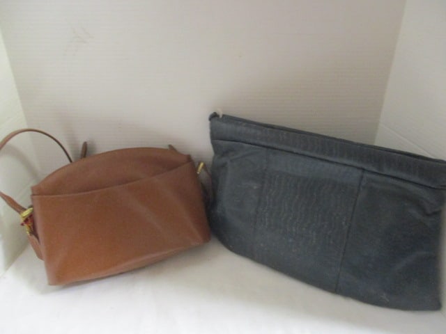 1997 Timmy Woods Designer Leather Clutch Purse and Coach Pebbled Leather: Zip Top Leather Shoulder Bag. See pictures and preview to make own determination of authenticity