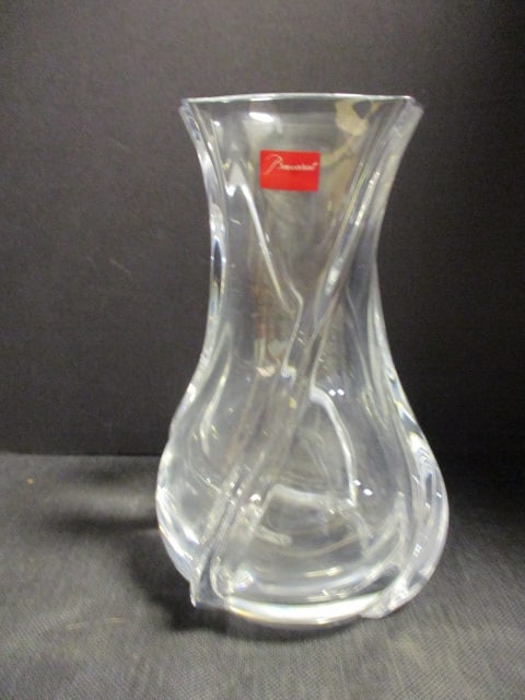 Baccarat Harmonie Heavy Crystal Vase: 10"