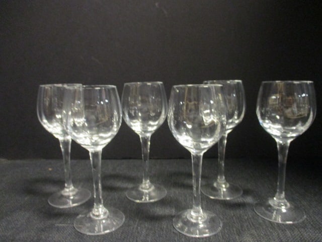Baccarat Style Petite Wine Stems: 5"