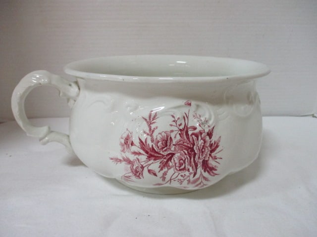 American Red Transferware Chamber Pot (1 of 10)