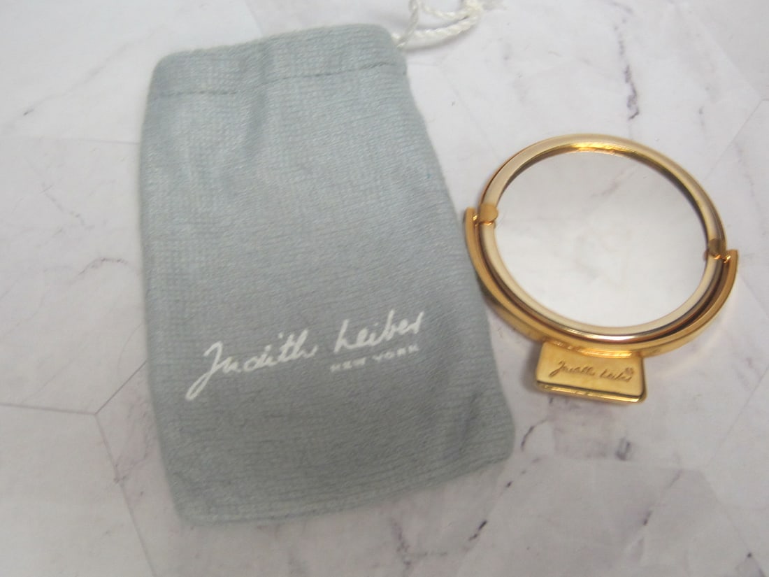 Judith Leiber Goldtone Mirror: .