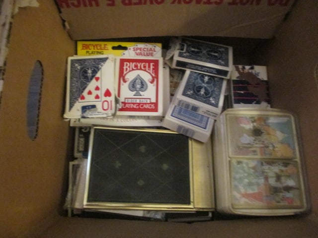 Large Grouping of Playing Cards and Bridge Tally/Scoring Pads (1 of 8)