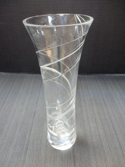 Vintage Miller Rogaska Crystal Swirl Vase (1 of 7)