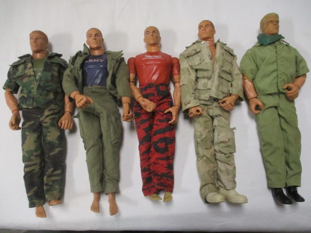 GI Joe (Lot of 4) Action Figures 11" & 1 (12"): .