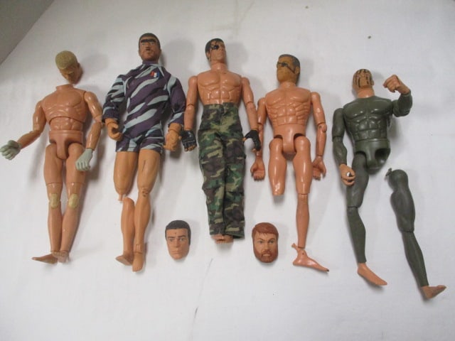 GI Joe (Lot of 5) Action Figures Parts: see all pictures