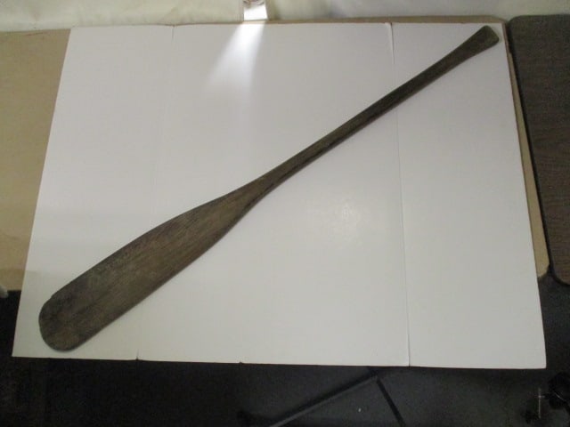 Antique Wood Oar: 54"