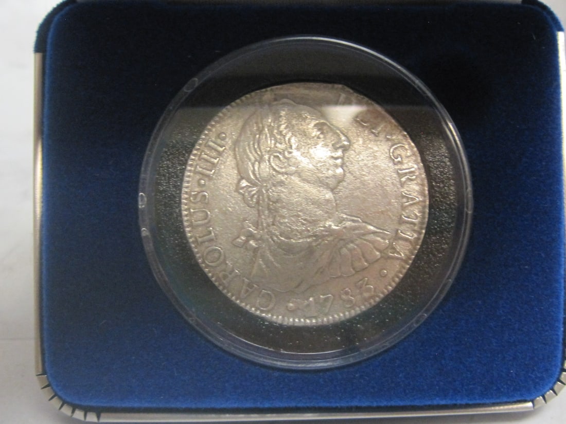 1783 Pillar Dollar Carolus III Spain - 2