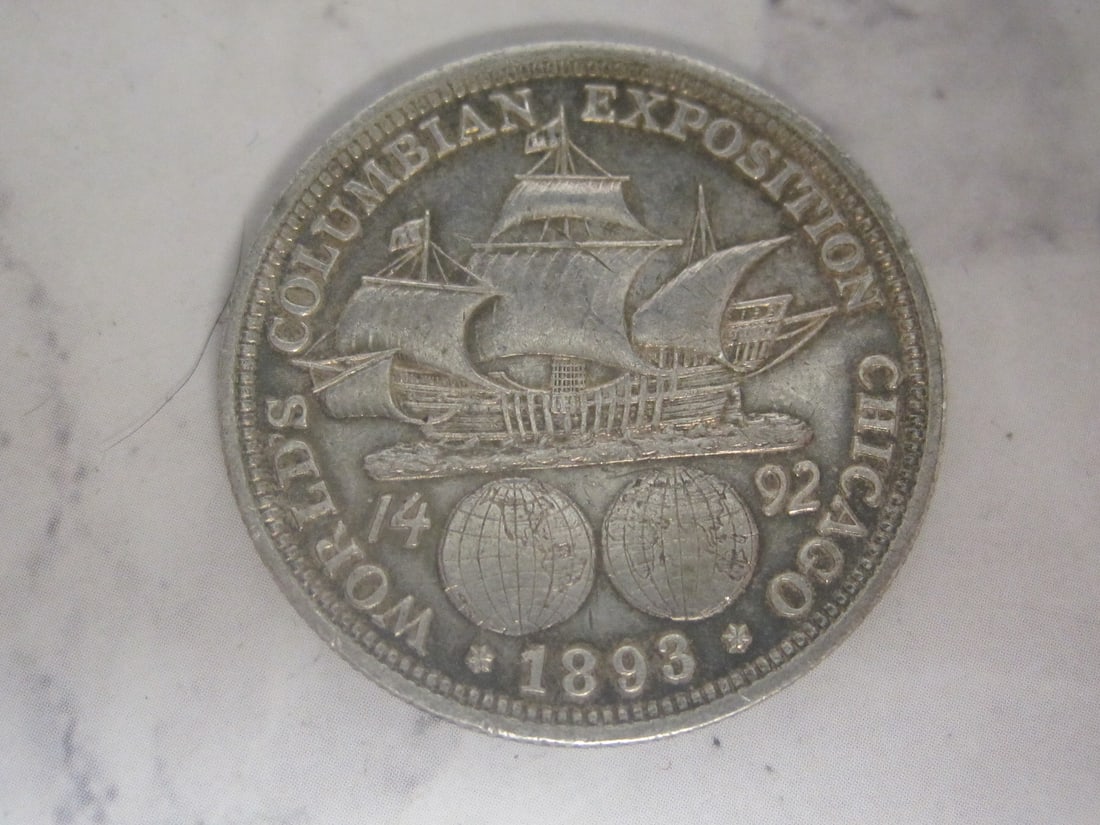 1893 Columbian Worlds Fair Half Dollar - 2