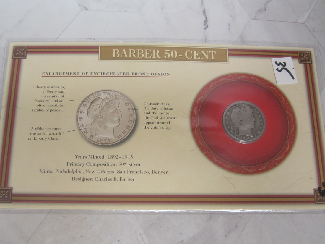 1898 Barber Half Dollar (1 of 4)