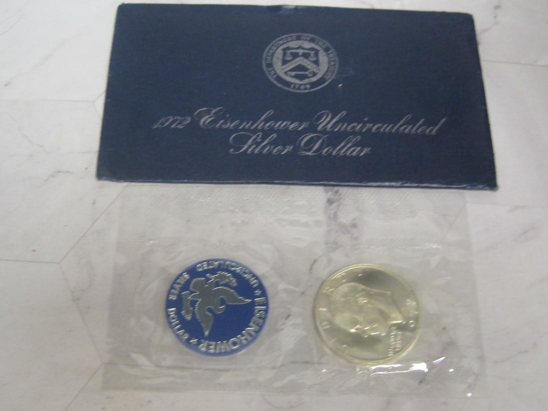 Special UNC. 1972 S Eisenhower Silver Dollar (1 of 2)