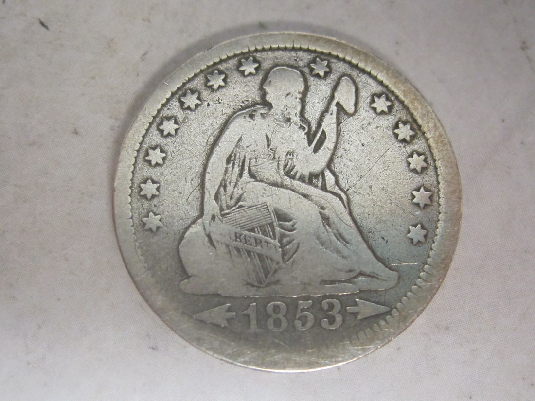 1853 US Liberty Seated Quarter (1 of 2)