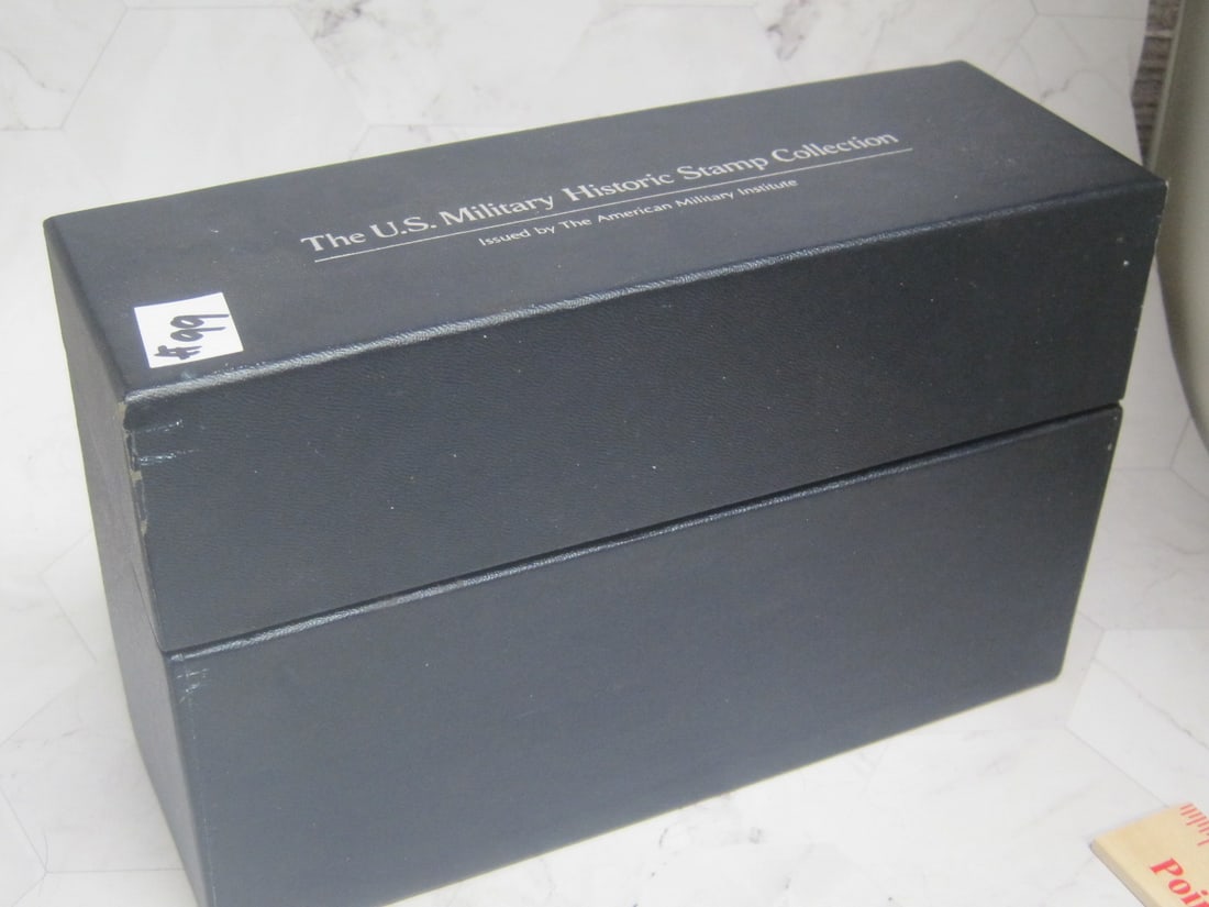 50pc. Set of US Military Stamp Collection, Mint stamps, & special covers: Issued by The American Military Institute, in box