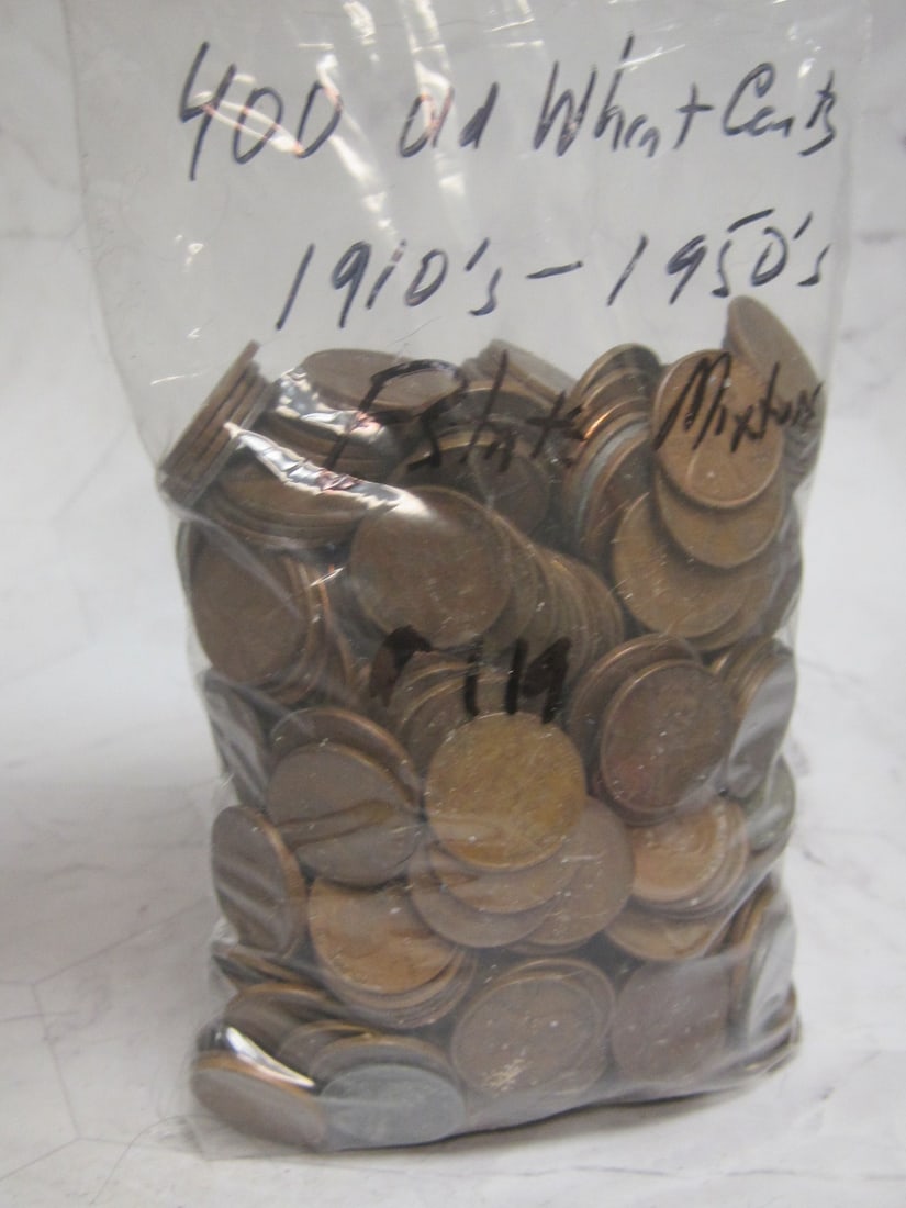 Lot of 400 Old Lincoln Cents (1 of 4)