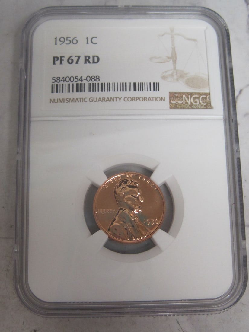 1956 US Proof Lincoln Cent (1 of 3)