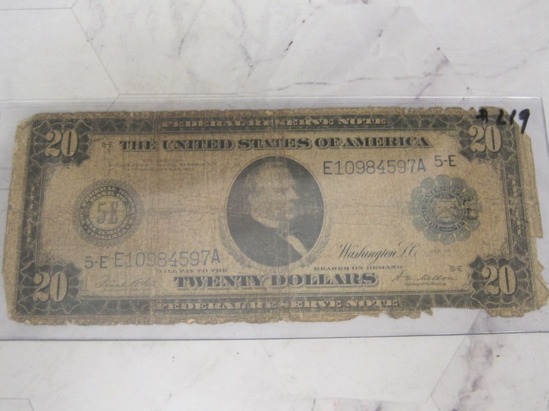 1914 $20 Federal Reserve Note (1 of 6)