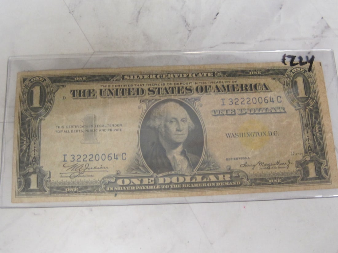 1935 A US $1 North African Certificate (1 of 4)