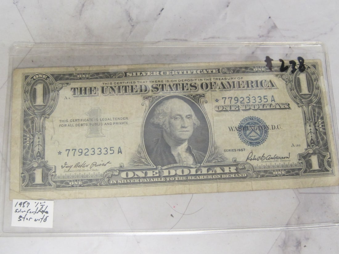 1957 US $1 Silver Certificate (1 of 4)