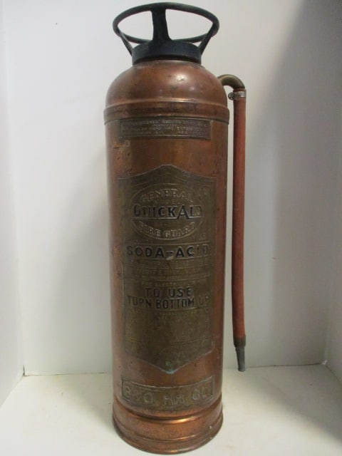 General Quick AID Fire Guard Soda-Acid Fire Extinguisher: R&O Railroad Co. Copper (24")