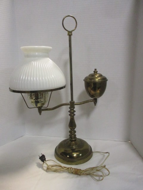 Brass Electric Student Lamp (1 of 9)