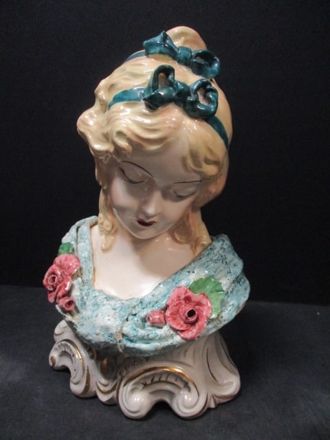 Victorian Lady Bust Figurine (#408) (1 of 7)