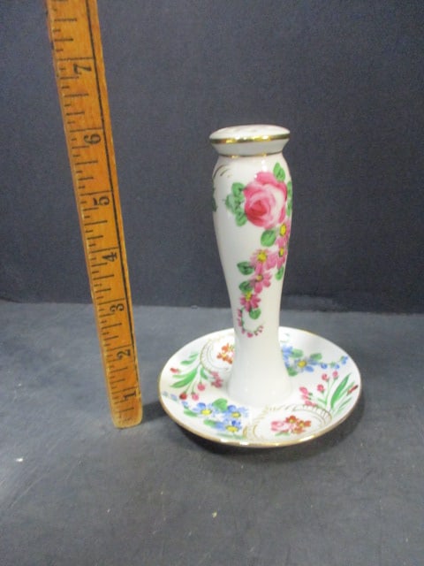 Limoges Handpainted Hat Pin Holder - 5