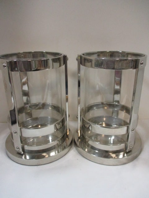 Pottery Barn (Lot of 2) Hurricane Candle Holders (1 of 5)