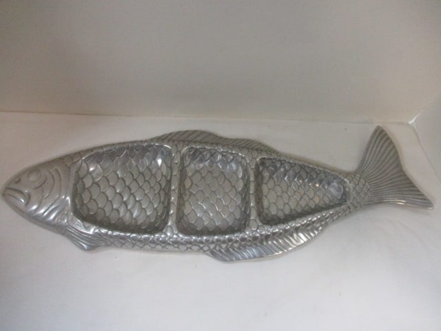 Pewter Divided Fish Platter (1 of 5)