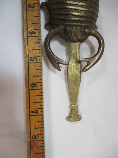 Brass Scorpion Shaped Trick Puzzle Padlock - 6
