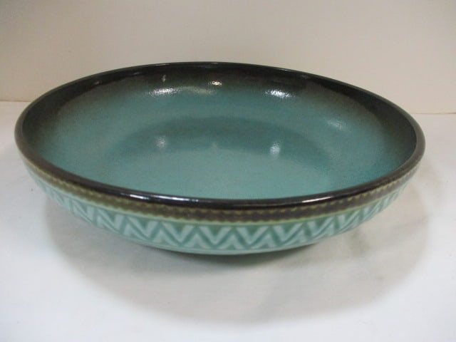 Sango Patterned Rim Pasta Bowl: 9 1/2" x 2 1/4" 