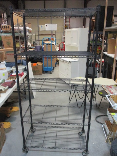 Rolling 5 Tier Metal Cart (1 of 5)