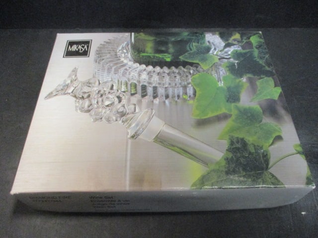 New Old Stock Mikasa "Diamond Fire" Wine Set: WY247/944 