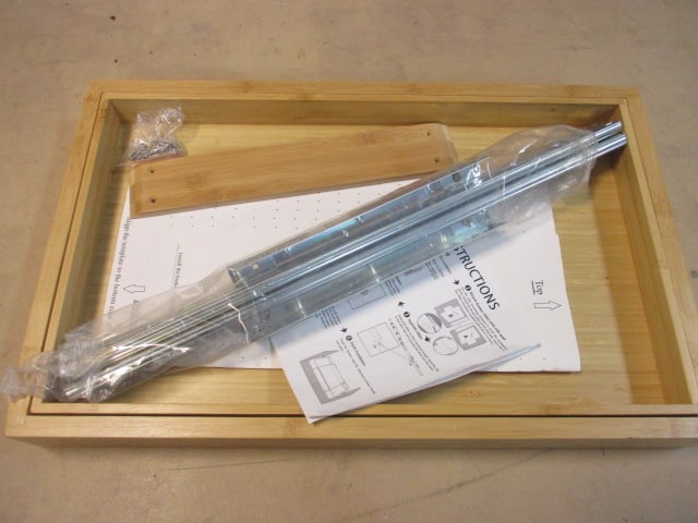 Adjustable Sliding Wood Cabinet Drawer (1 of 3)