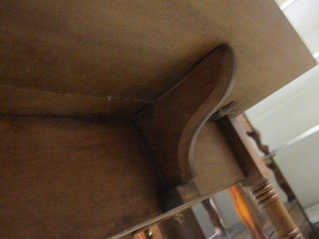 Vintage Conant Ball Furniture Makers 1-Drawer Drop Leaf Side Table - 4