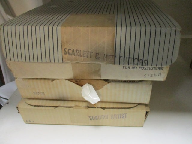 4 Vintage Bradford Exchange Decorative Plates with COAs in Original Boxes -: "Norman Rockwell - The Veteran", "Norman Rockwell - Shadow Artist", "Gone with the Wind - Scarlett & Her Suitors", and "Shakespeare - Thou Art Too Dear For My Possessing" 