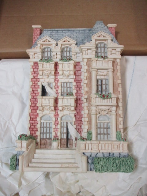Michael's Limited Brian Baker's Deja Vue Collection "Dinard Mansion 1005": Sculpture Wall Hanging in Original Box, 9.5" 