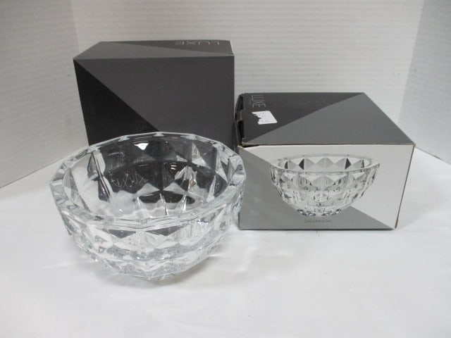 2 New Old Stock Luxe by Godinger "Galleria" Crystal Bowls (1 of 5)