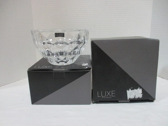 2 New Old Stock Luxe by Godinger "Galleria" Crystal Bowls (1 of 4)