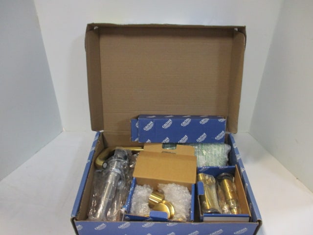 New Old Stock Grohe Sink Knobs, Valves, and Parts: some of the boxes are open, but all appear new and unused