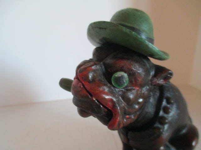 "Ole Puffer Cigar Nickels" Book of Knowledge Reproduction Mechanical Coin Bank - 5