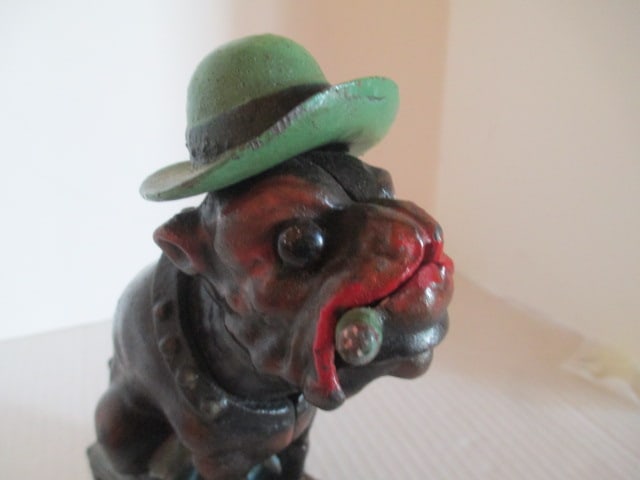 "Ole Puffer Cigar Nickels" Book of Knowledge Reproduction Mechanical Coin Bank - 6