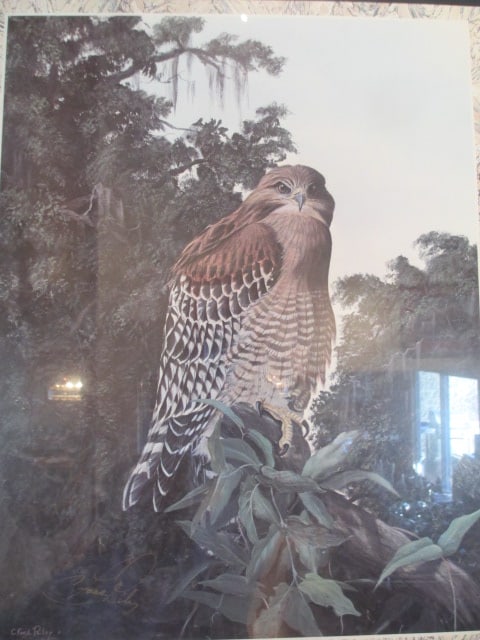 C. Ford Riley Signed 1990 "Close Encounter" Southeastern Wildlife Exposition Event Poster Print - 2