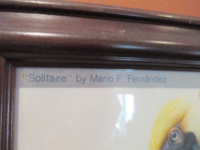 Mario F. Fernandez 1985 "Solitaire" Southeastern Wildlife Exposition Event Poster Print - 5
