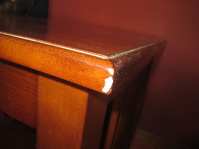 Mission Style Wood End Table - 7