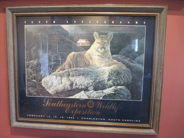 Lee Cable 1991 "Silent Shadows" Southeastern Wildlife Exposition Event Poster Print (1 of 10)