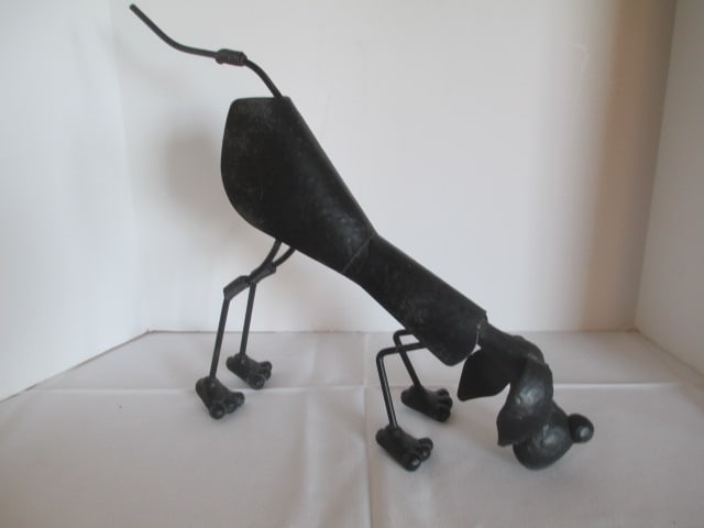 Two Bobble Head Metal Art Blood Hounds - 6