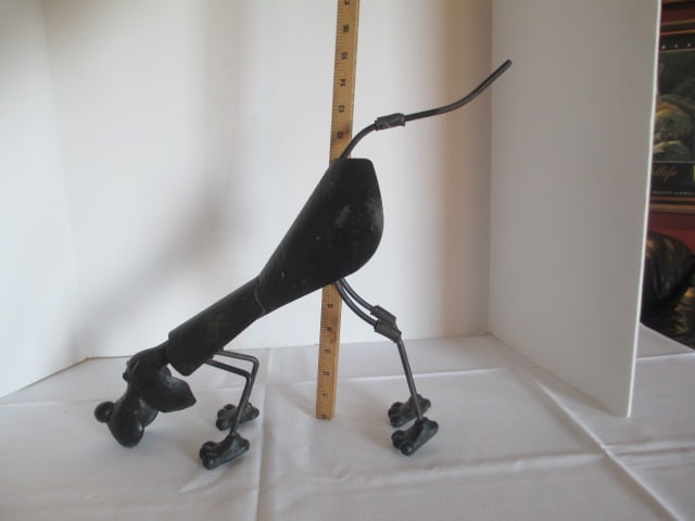 Two Bobble Head Metal Art Blood Hounds - 8